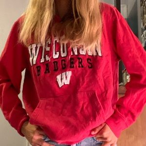 RED WISCONSIN BADGER SWEATSHIRT